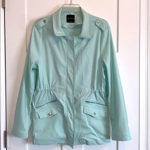 Mint green coat L